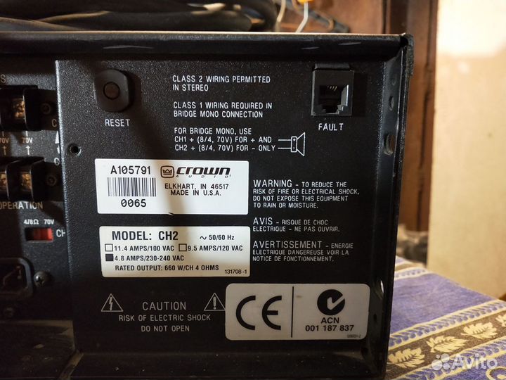 Усилитель мощности QSC CX6T