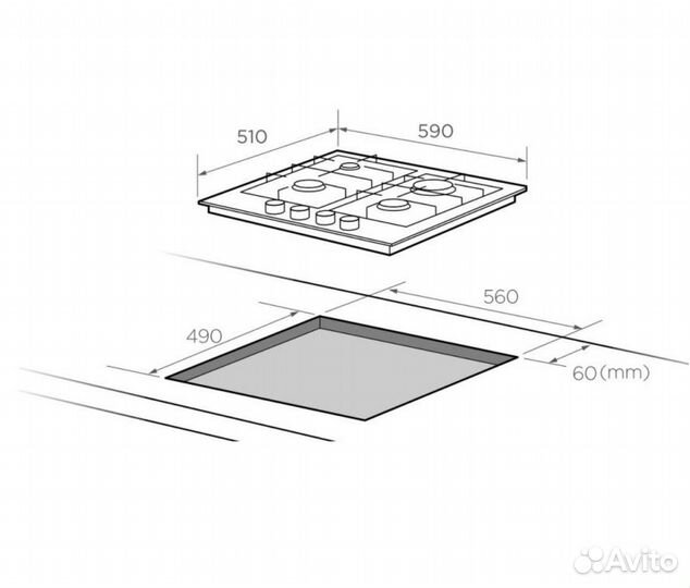 Газовая варочная панель