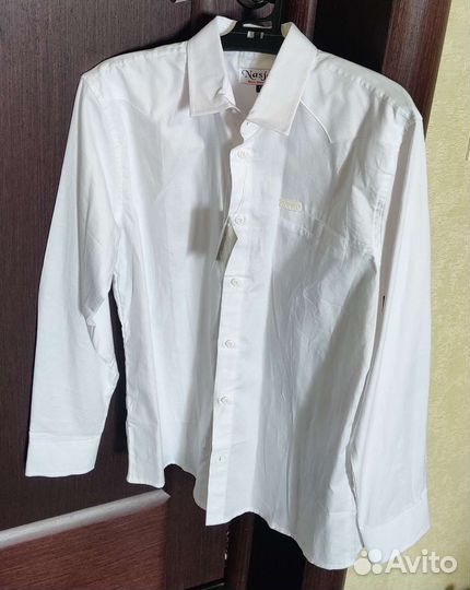 Рубашка белая, школьная, 158