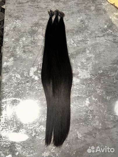 Волосы для наращивание натуральные черные