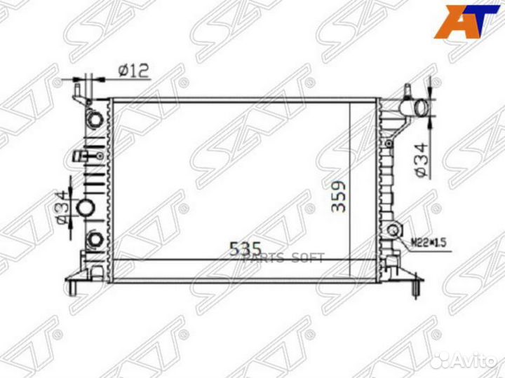 Радиатор Opel Vectra 95-03 sgop000196