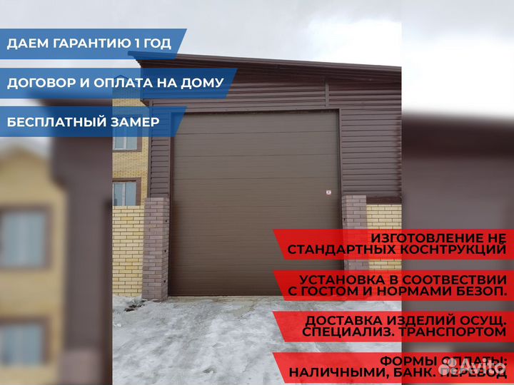 Автоматические секционные гаражные ворота