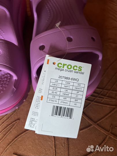 Crocs mega crush sandals w11 Оригинал с Америки