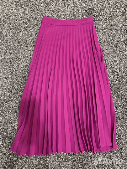 Юбка плиссе stradivarius фуксия из Европы