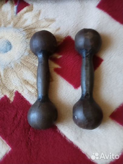 Гантели чугунные 3 кг СССР 2 шт