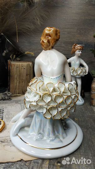 Антиквариат из Европы. Статуэтка Балерина