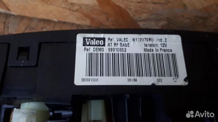 Блок управления кондиционером Peugeot 207 2006-20