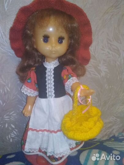 Кукла СССР - Саратовская Красная Шапочка 37см