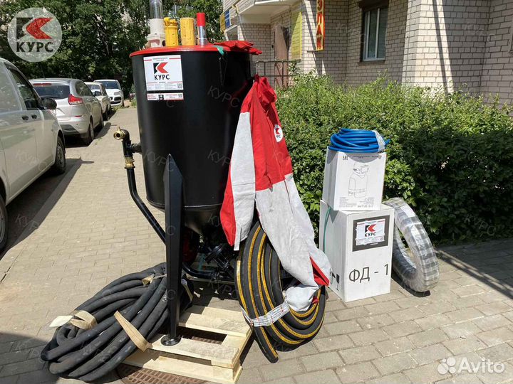 Готовый бизнес: пескоструй 200л + компрессор 30кВт