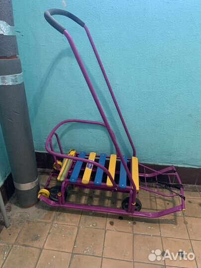 Санки сани на колесах