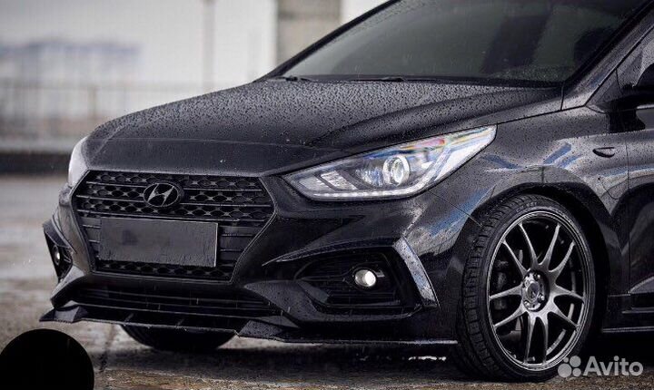 Тюнинг на Hyundai Solaris 2018 обвес