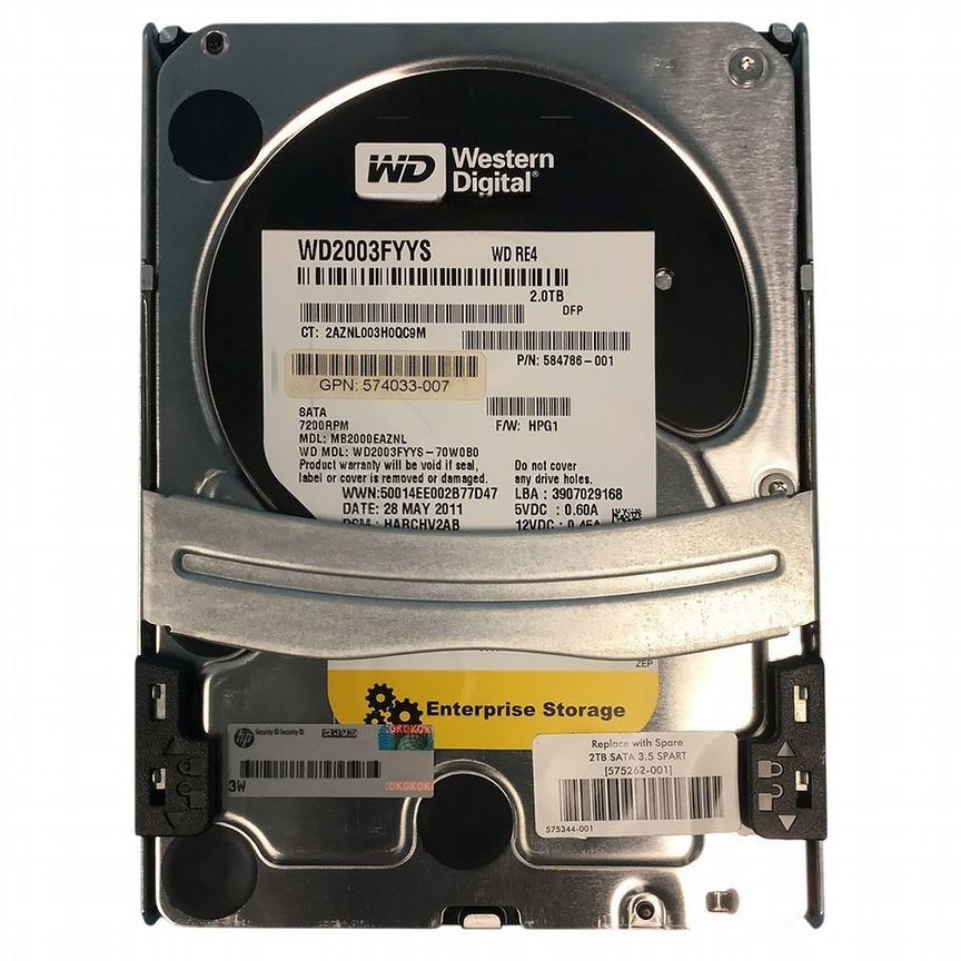 [575262-001] Жесткий Диск Hp 2tb Sata2 3,5" Hdd 575262-001