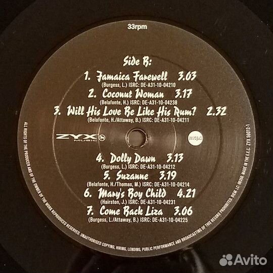 Виниловая пластинка Harry Belafonte — best OF harr