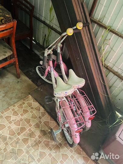 2шт велосипед для девочки