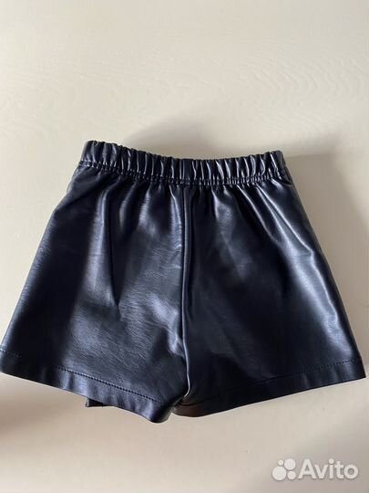 Кожаная юбка шорты детская