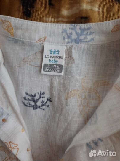 Рубашка на мальчика 98