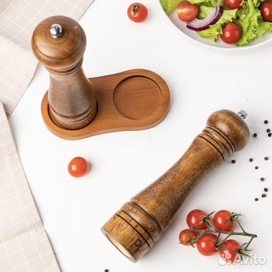 Мельница для специй ручная дерево