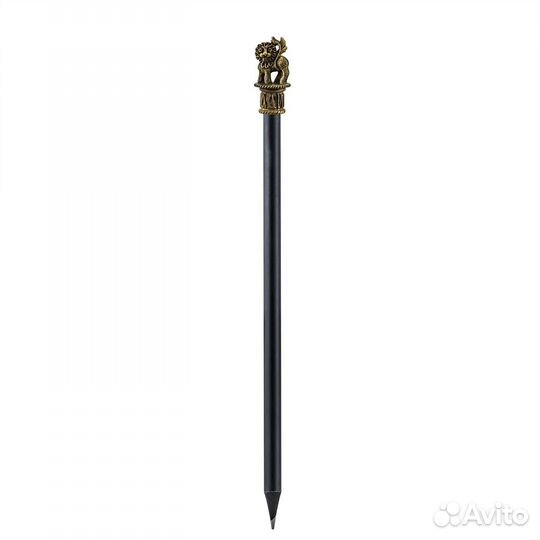 Карандаш Лев латунный с черн футляр