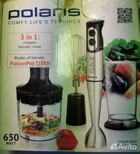 Блендер погружной Polaris Phb 0715A Titan