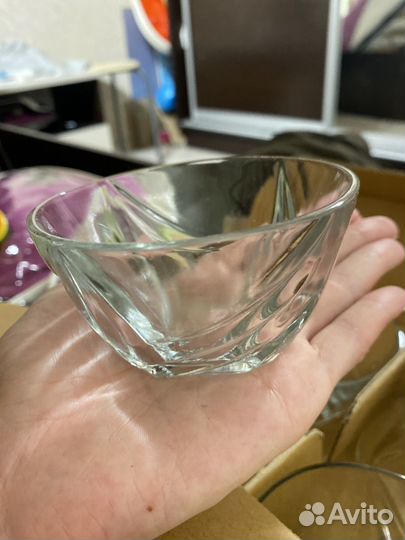 Набор салатниц-6 шт стекло