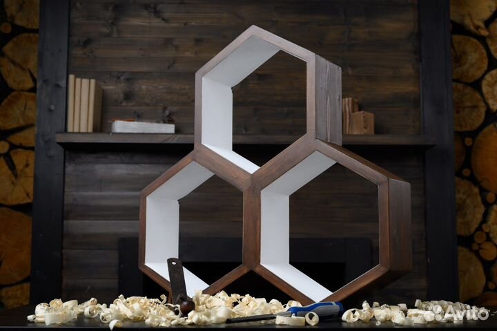 Полка навесная «Соты»