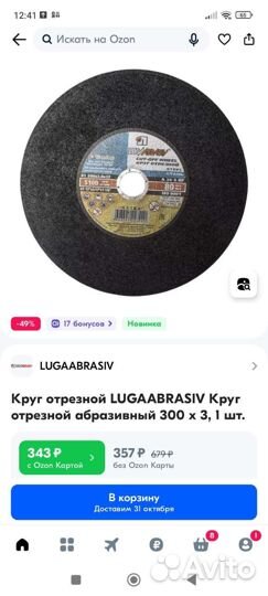 Круг отрезной