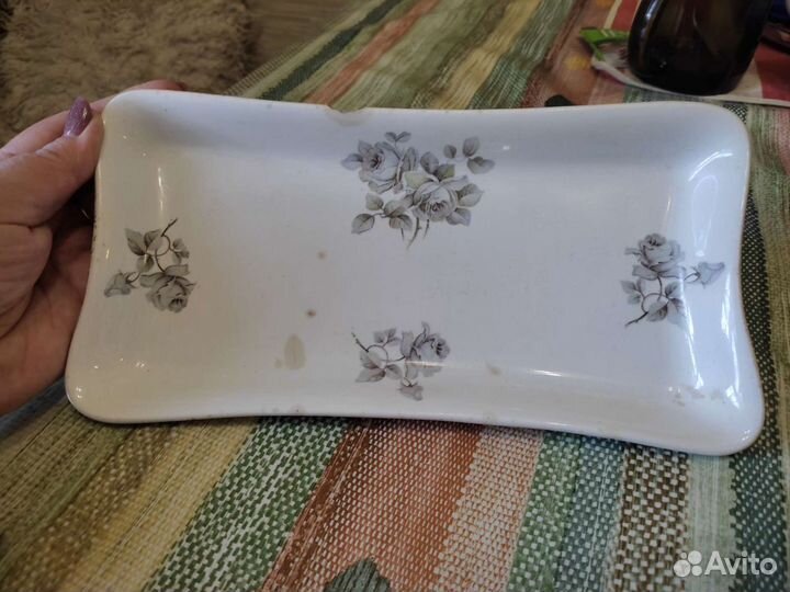Блюдо фарфор антиквариат