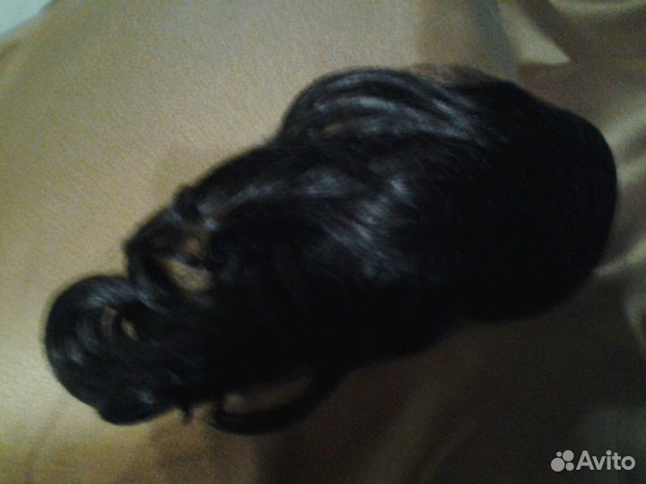 Шиньон из иск. волос на крабе