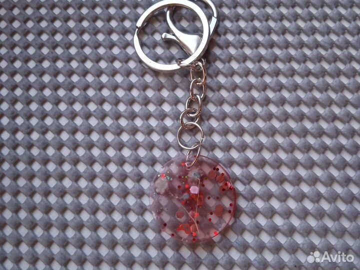 Брелок для ключей, из эпоксидной смолы