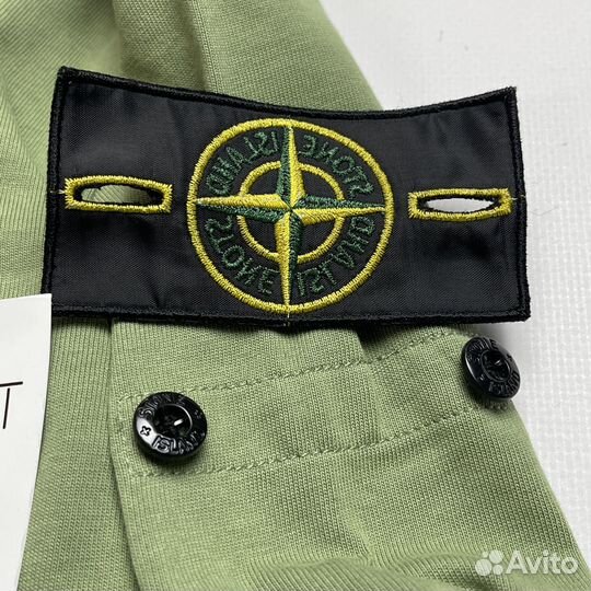 Лёгкий свитшот Stone Island 23SS зелёный шалфей L