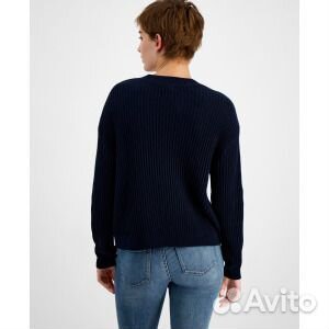 Женский свитер косой вязки с v-образным вырезом To