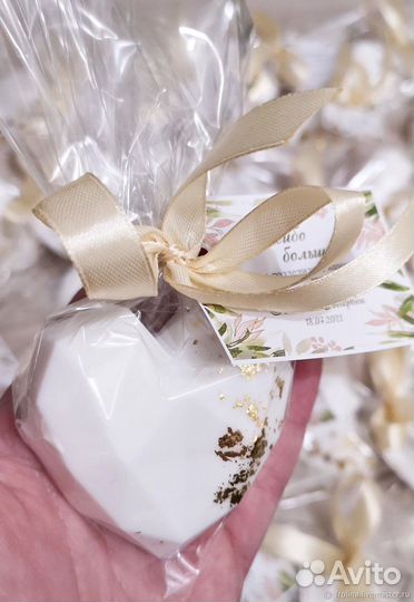 Мыло ручной работы, подарок гостям на свадьбу