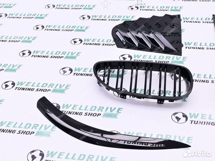 Решетки радиатора BMW 5 E60 M стиль реснички жабры