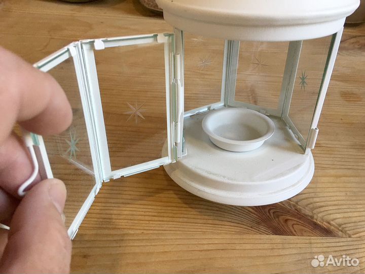 Подсвечник Фонарик со звёздами на крыше икея