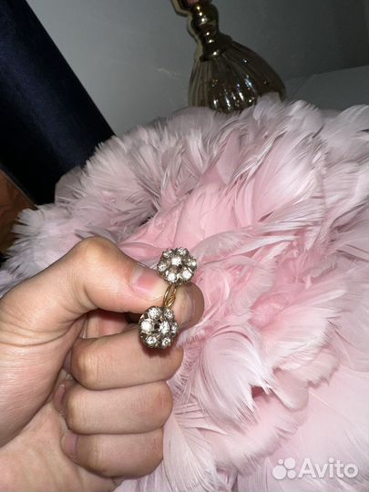 Золотой набор с бриллиантами