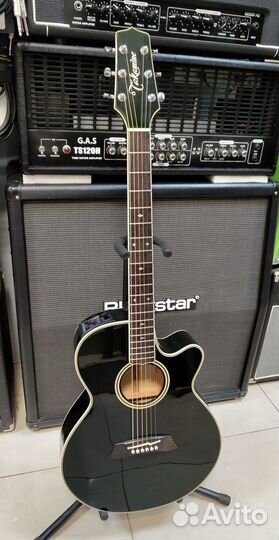 Акустическая гитара, черная Takamine NPT-110
