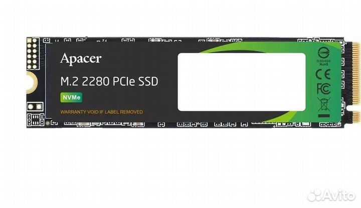 Новый SSD m2 nvme накопитель 512 гб Apacer AS2280P