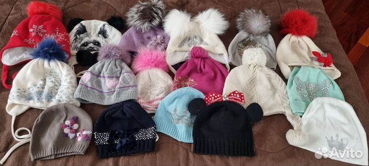 Шапка для девочки 50 52 54 56