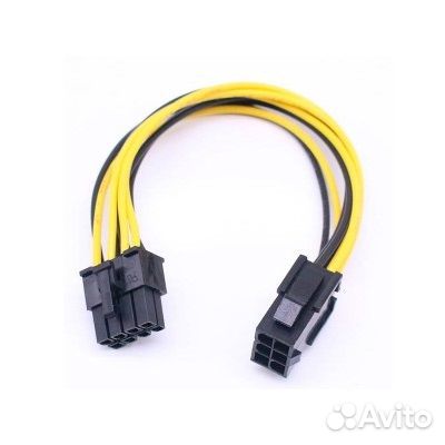 Б/у переходник 6-pin (Male) - 8-pin (Female)