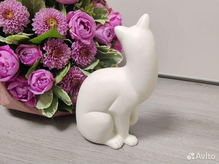 Veronese статуэтка кошка белая 20 см