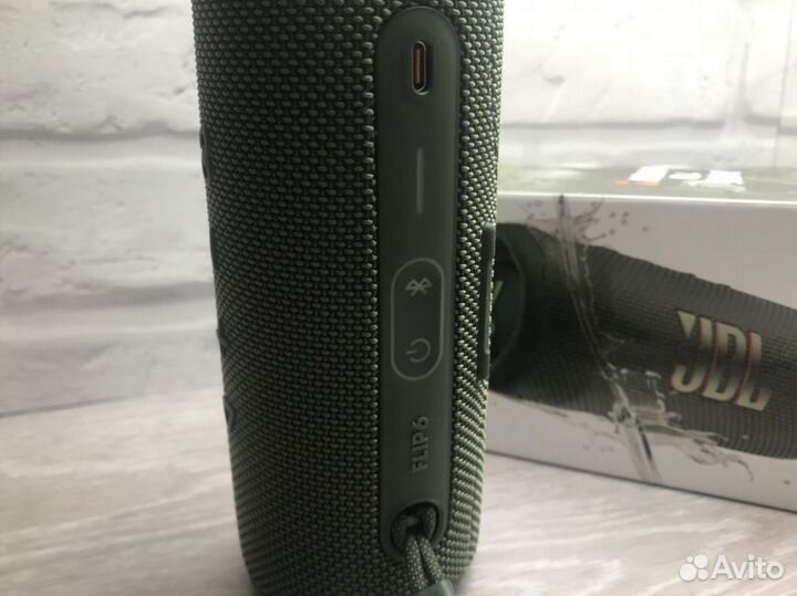 Портативная акустика JBL Flip 6, 30 Вт, Зеленая