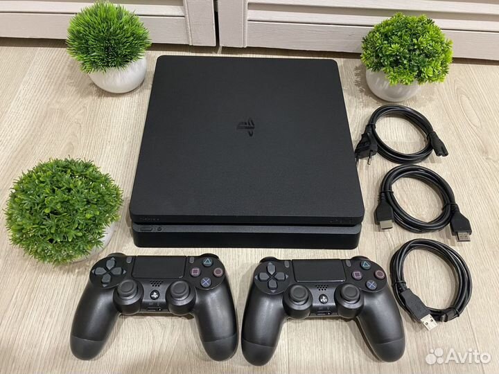 Sony PS4 slim 1tb +2дж +550игр