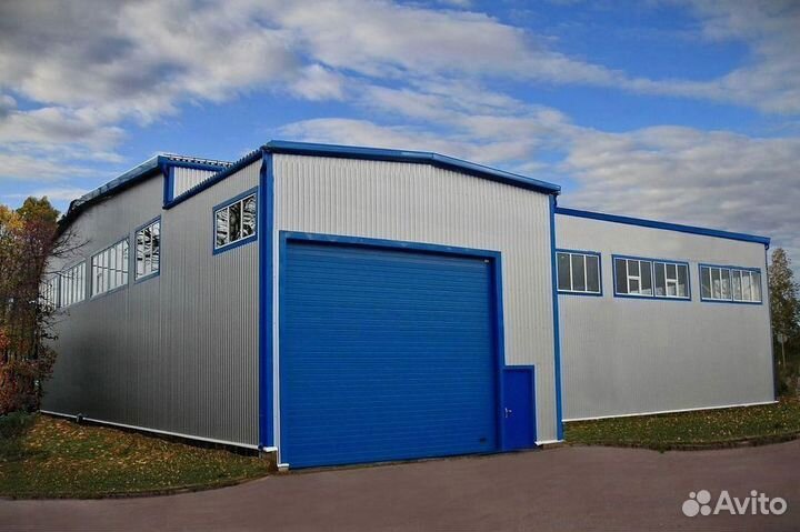Ангар из сэндвич-панелей 15х20х5 м под ключ