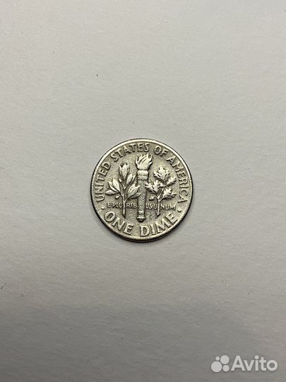 Монета one dime 1971 года