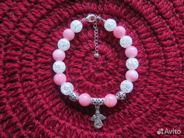 Браслет из родохрозита