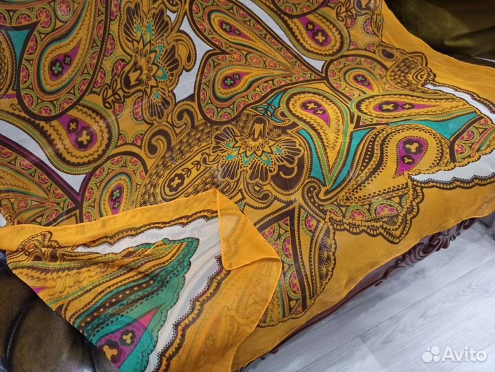 Платок большой шелковый etro италия