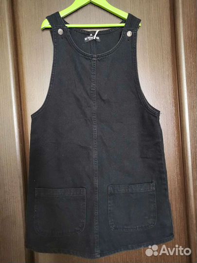 Джинсовый сарафан pull bear