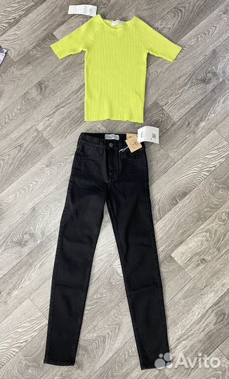 Бронь Джинсы, футболка на 140-146см новые