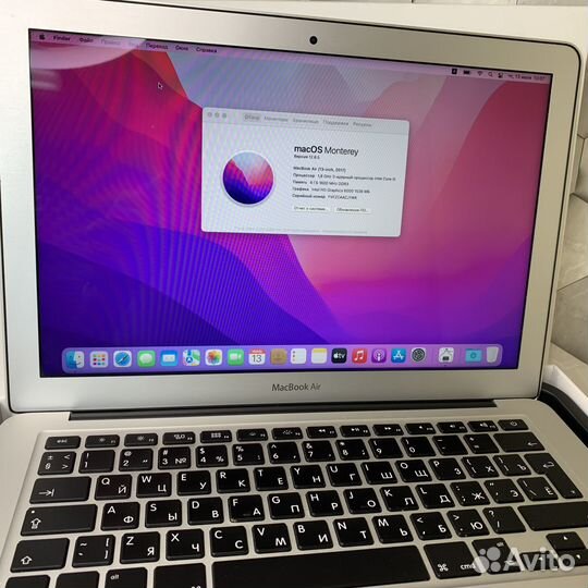 Ноутбук макбук Air 13 2017 полный комлект