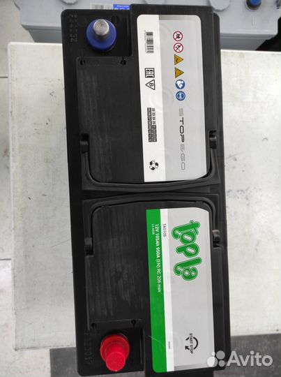 Аккумулятор 105Ач AGM Topla 950A start-stop агм